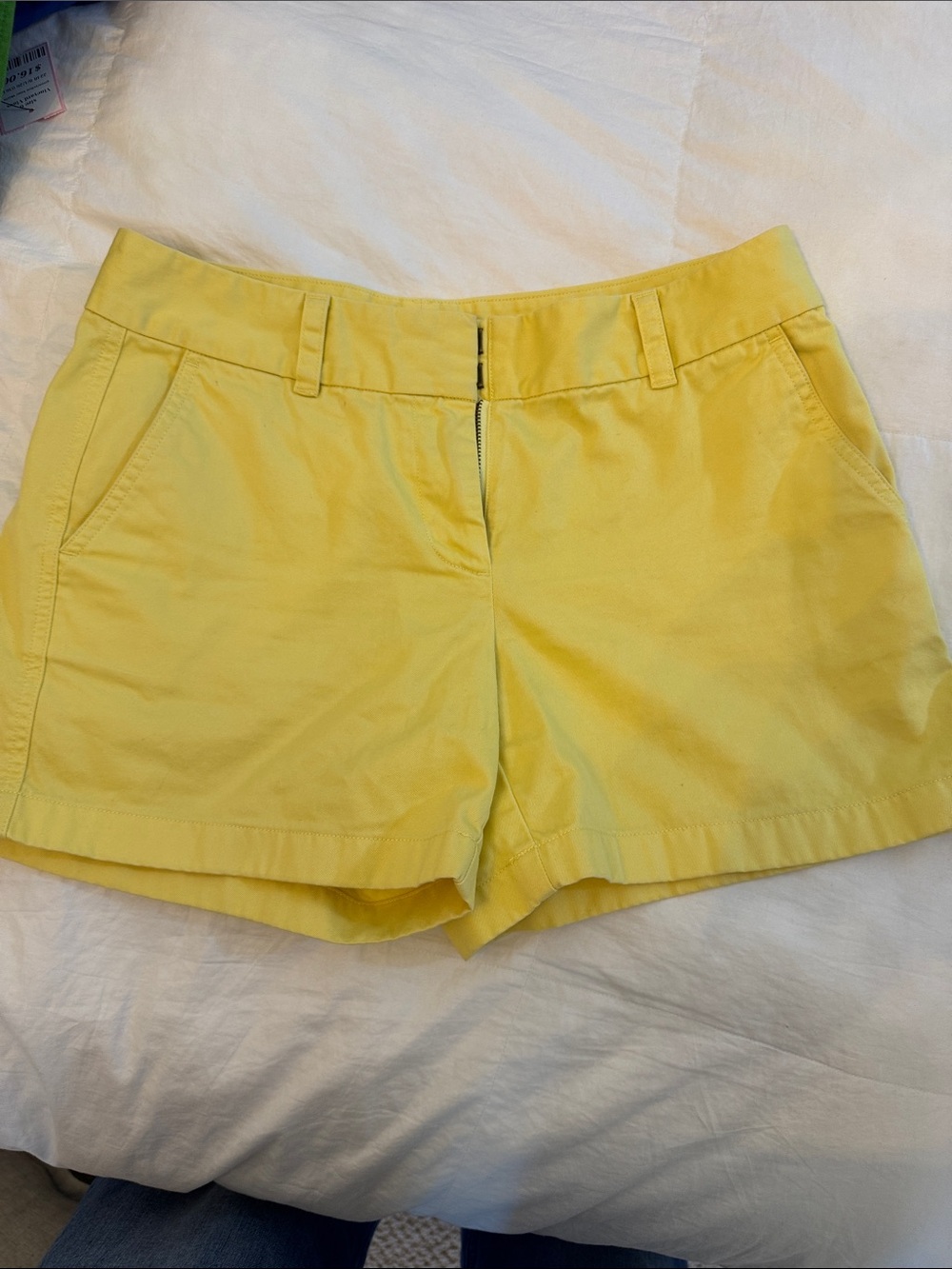 Bundle of Vineyard Vines Bright Green and yellow Chino Bermuda Shorts- like new! - Picture 6 of 12